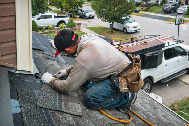 Professional Emergency Roof Repair technician working in Tyrone, OK